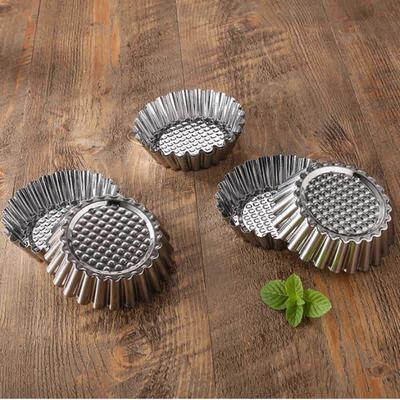 Baking Flat Bottom Round Edge Portuguese Egg Tart Mould