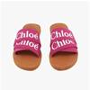 Chloe C20136 49l Woody Logo Flat Mule Slippers