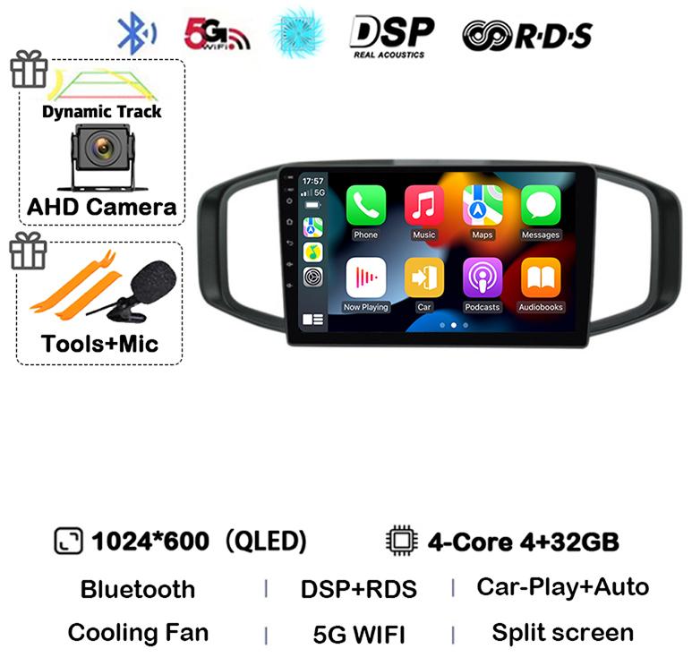 Android 14 Carplay Auto Car Radio For Morris Garages MG3 2017 2018 2019  Multimedia Video Player GPS Navigation Stereo Audio