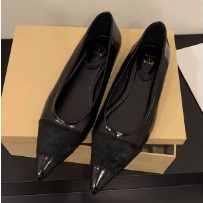 

Мода Весна Осень Новый Стиль Женские Балетки Острый Носок Клетка Балетки Женская Обувь Однотонные Туфли-лодочки Одинарная Обувь Zapatos Mujer 35