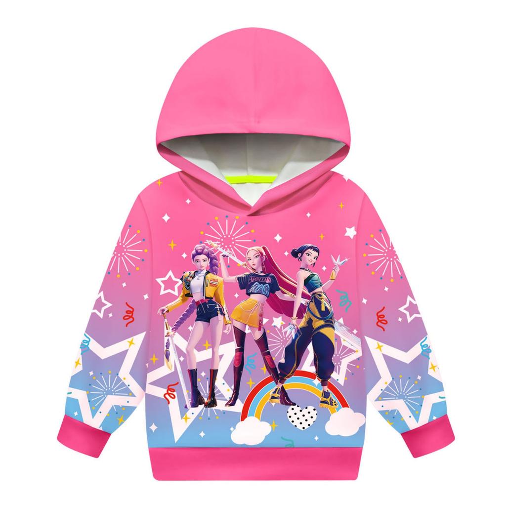 Dětské volné mikiny s dlouhým rukávem, halenka, ležérní móda, jednobarevný pulovr s kapucí, top s kapsou