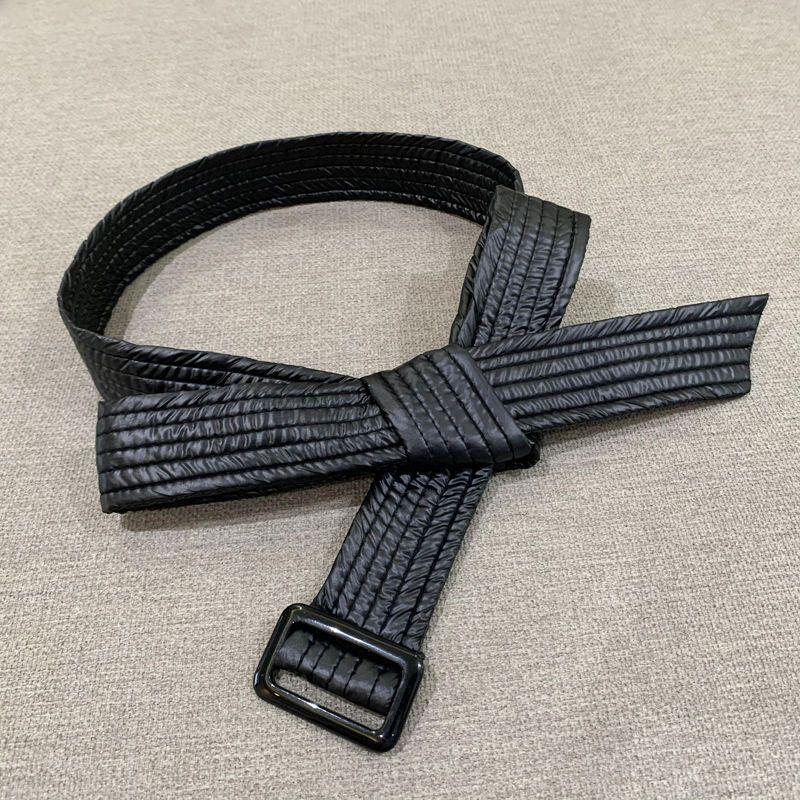 

45cm Fashionable Womens Belt With Trendy Bowknot Accent Available In Multiple Colors Elegant Black Shiny Fabric