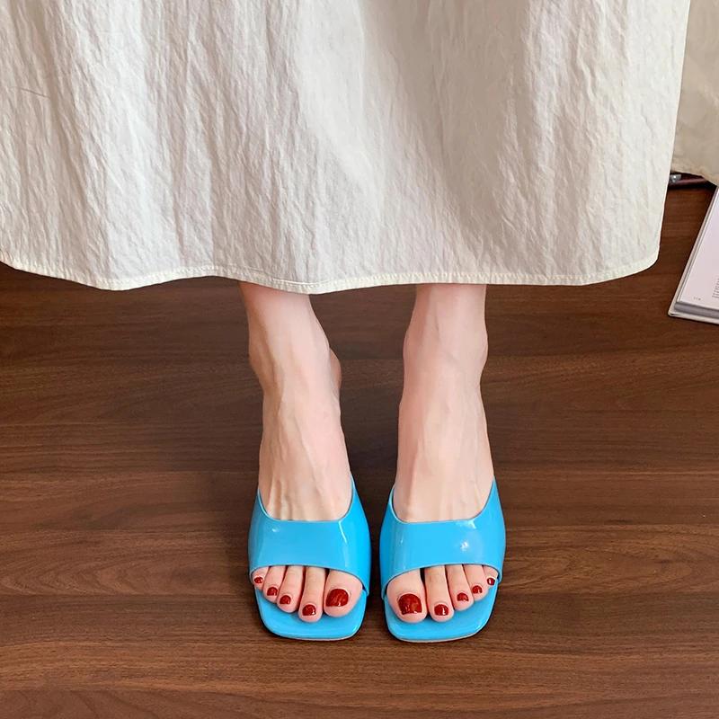 Women High Heel Sandals Summer Fashion Square Toe Open Toe Elegant Casual Comfortable Black High Heel Sandals
