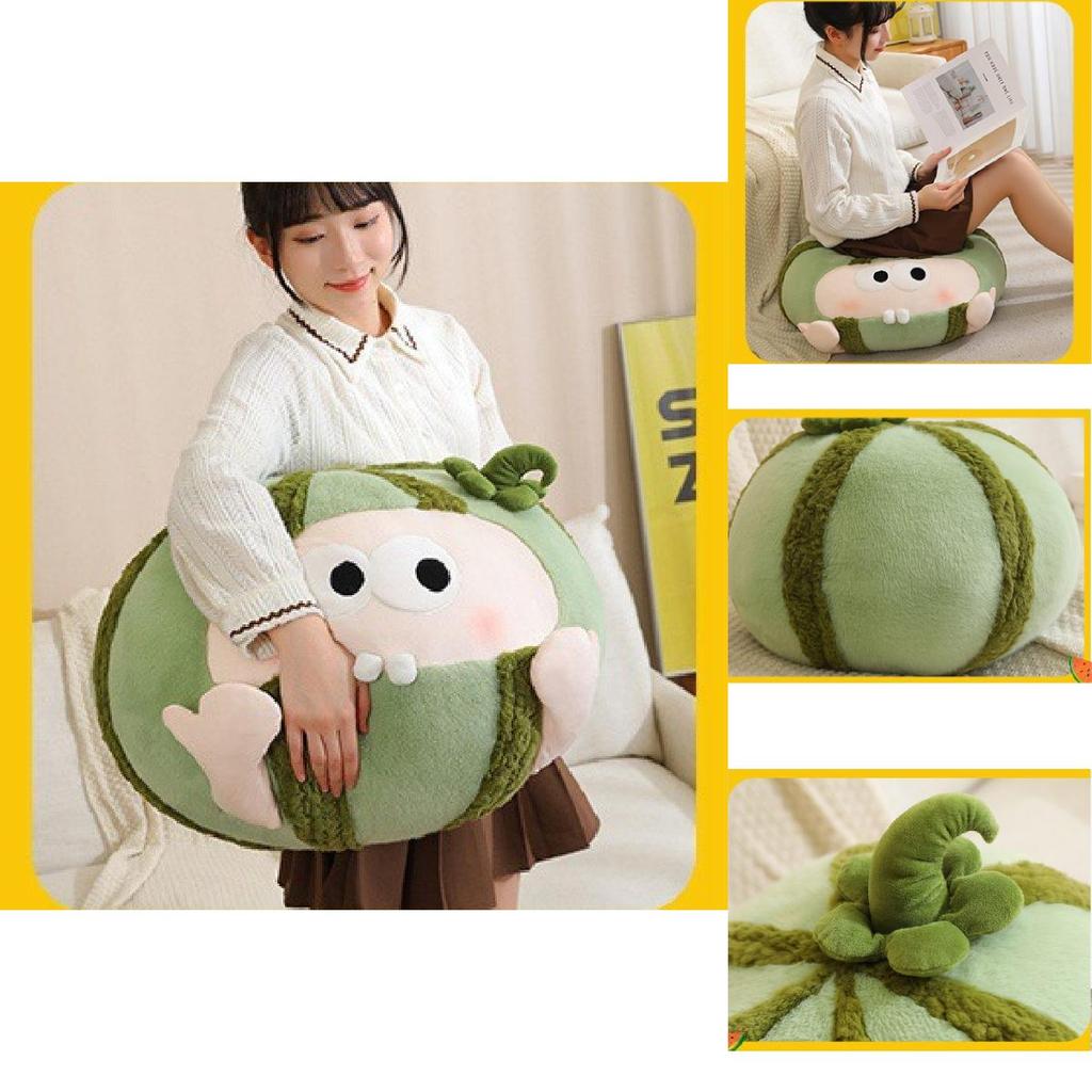 Watermelon Plush Toy Creative Funny Cartoon Fruit Shape Pp Cotton Stuffed Pillow Gift
