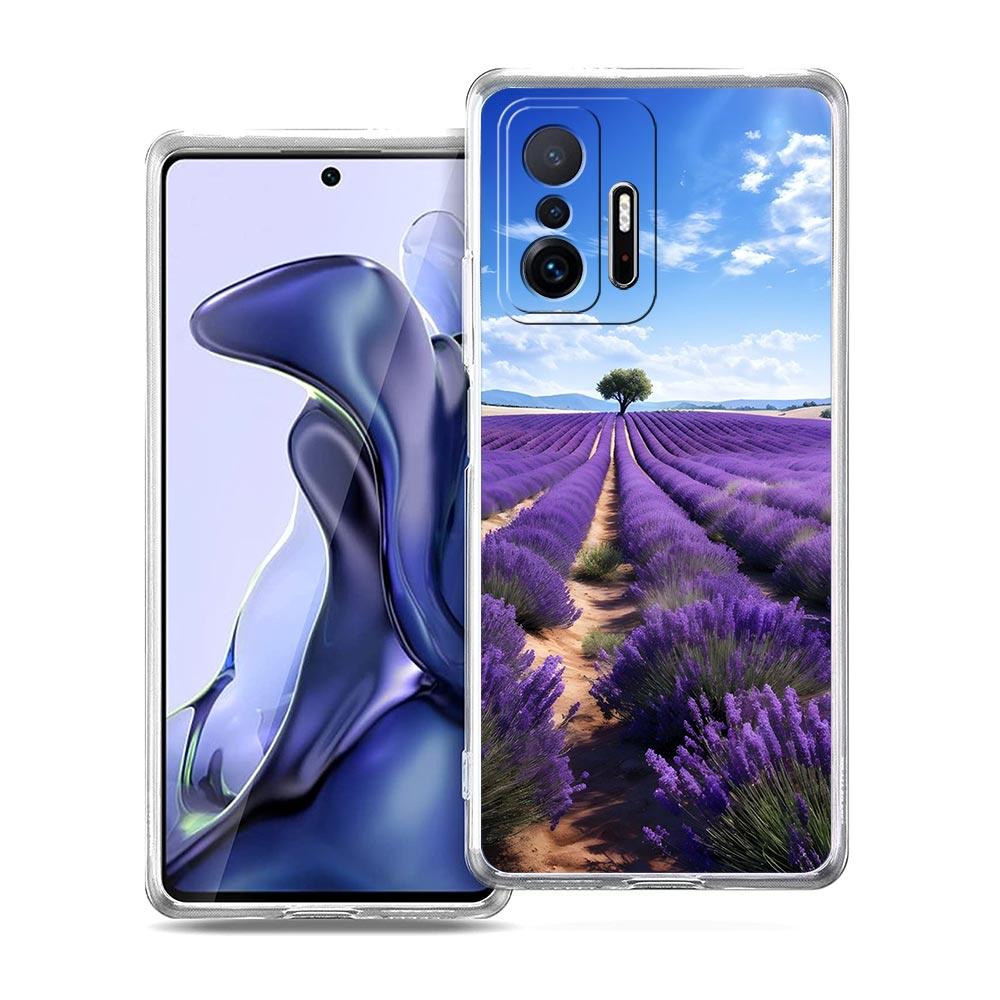 Simple lavender Purple flowers Phone Case For Xiaomi Mi Poco X6 X5 NFC X3 F6 F5 Pro F4 F3 15 14T 14 13T 12T 12 13 Lite 11 Cover
