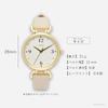 Analog Watch with Leather Strap and Sparkling Jewelry Black [Fieldwork] Women's Stones, JN044-5