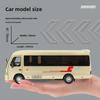 1/32 Scale Alloy Bus Model Toy with Sound and Light - Pull Back Action, Cake Decoration 