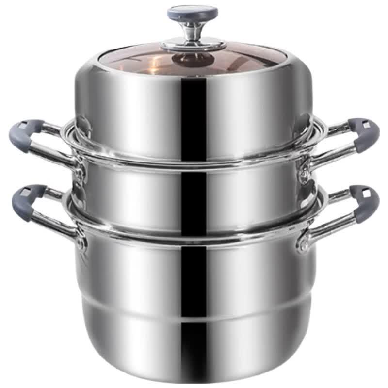 Adneny 3-Layer Stainless Steel Steamer