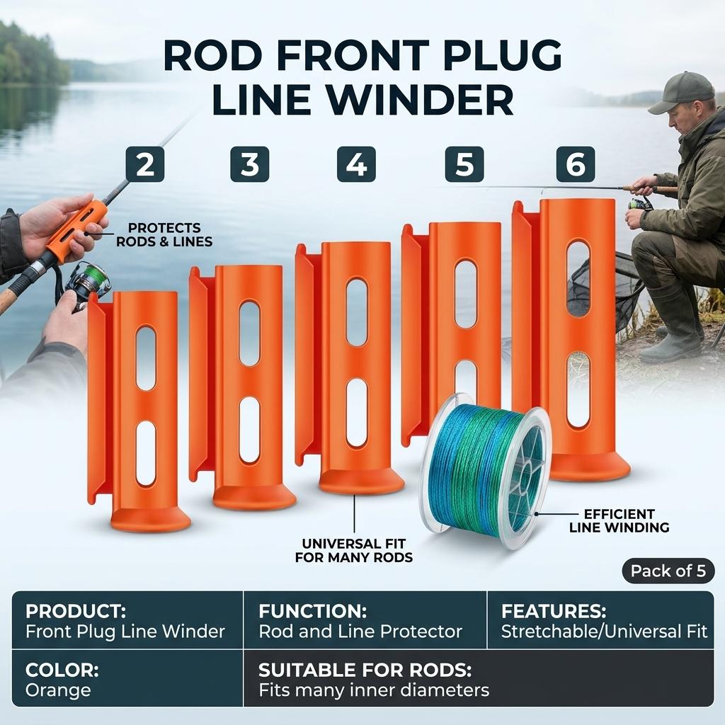 Fishing-Rod Tip Top Winder-Line Organizer Tool For Fishing Rods
