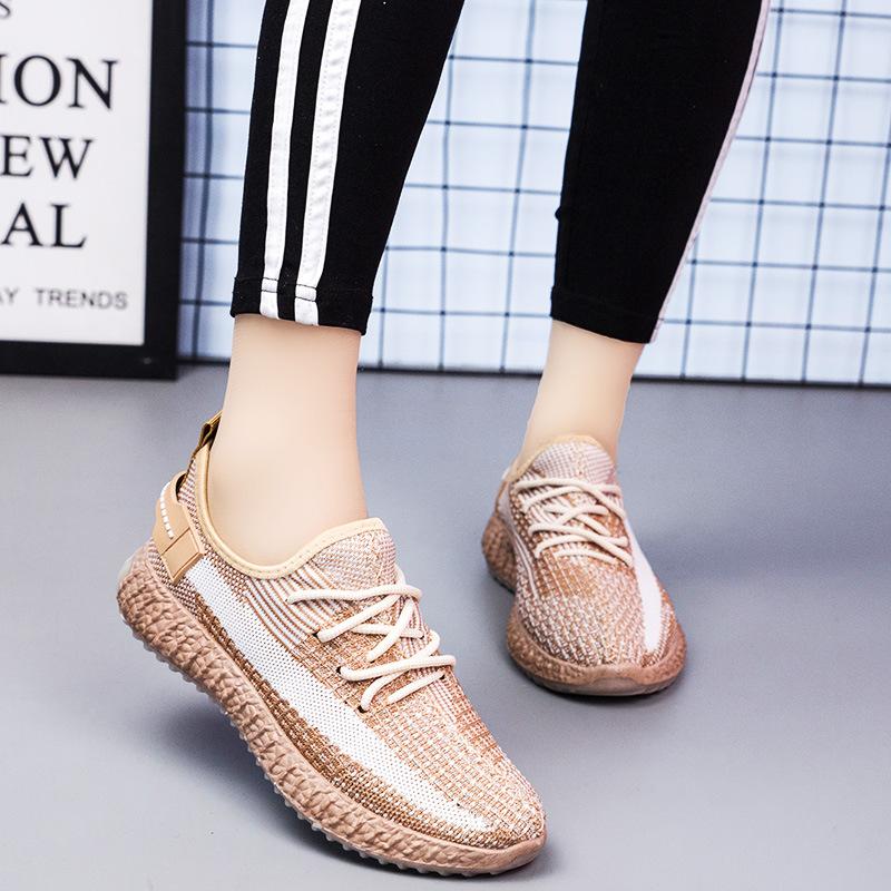 Scarpe Primavera rete casual scarpe da coppia comode scarpe sportive traspiranti scarpe in tessuto fly-woven