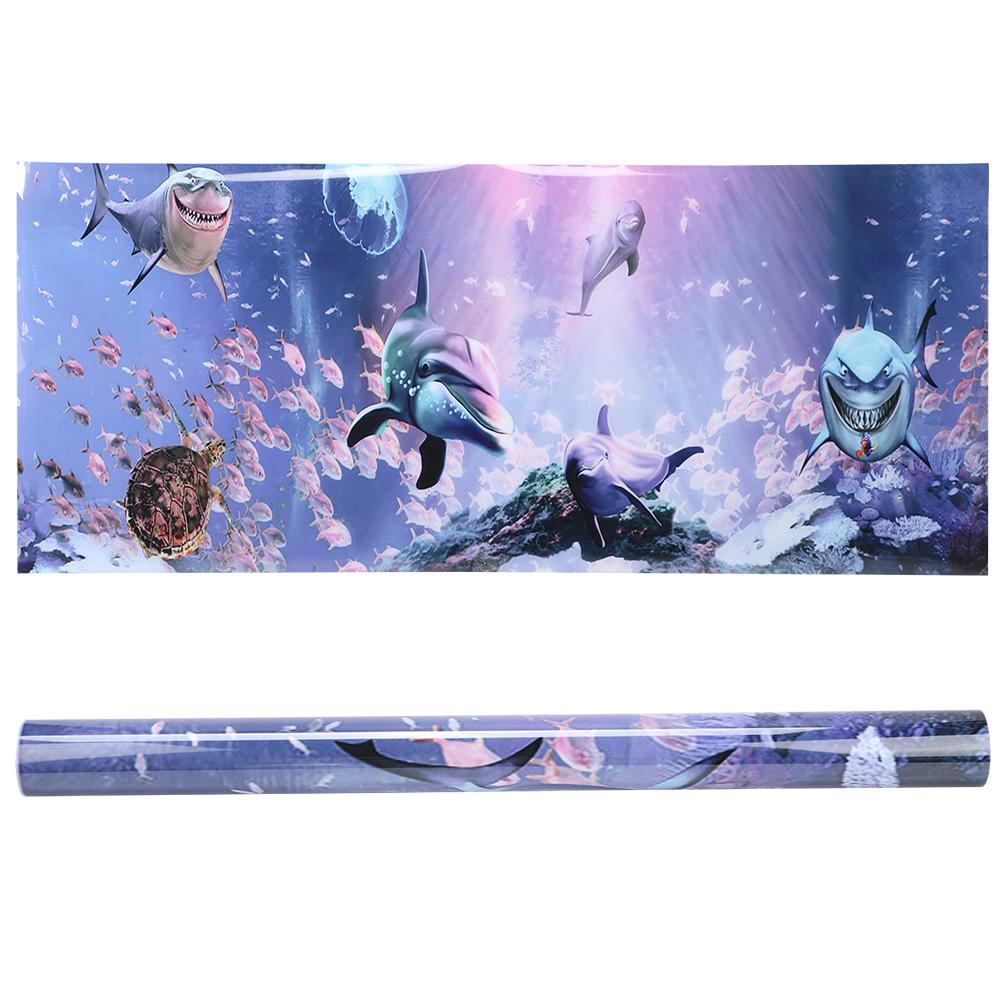 Background Poster Decorative Painting PVC Sticker Landscape Image for Aquarium Fish
