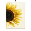 Yellow Dahlia Sunflower Orchid Butterfly Beige Wall  Canvas  Nordic Posters And Prints Pictures For Living Room Decor