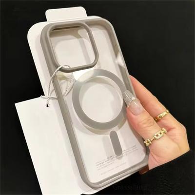 Luxusní Magsafe Průhledný Kryt Pro iPhone 16 15 14 13 12 11 Pro X XS XR Max 7 8 Plus Mini Magnetický Bezdrátové Nabíjení Kryt na Telefon