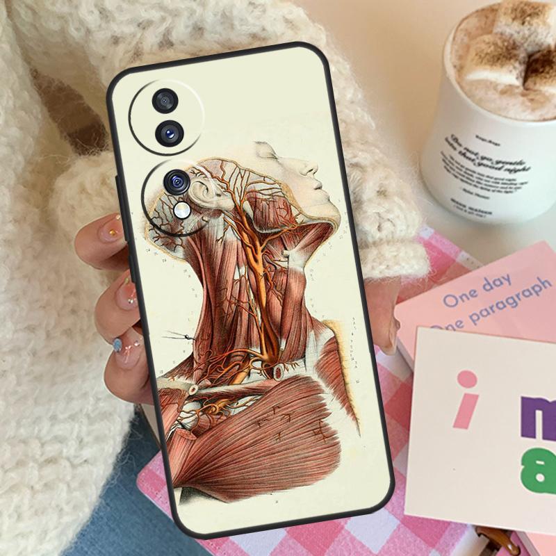 Medical Human Organs Meridian Art For Honor Magic 8 Pro 6 5 7 Lite Case For Honor 50 70 90 200 400 X8b X9a X9b X9c X9d Win RT