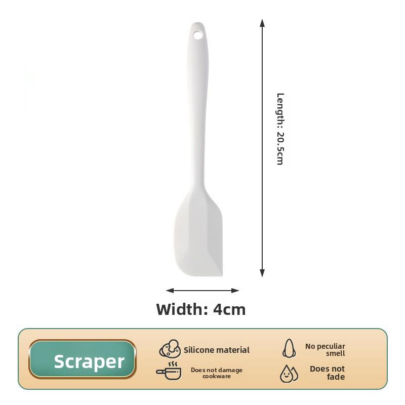 All-in-one silicone spatula, food-grade, high-temperature resistant oil brush, egg beater, home baking tool set