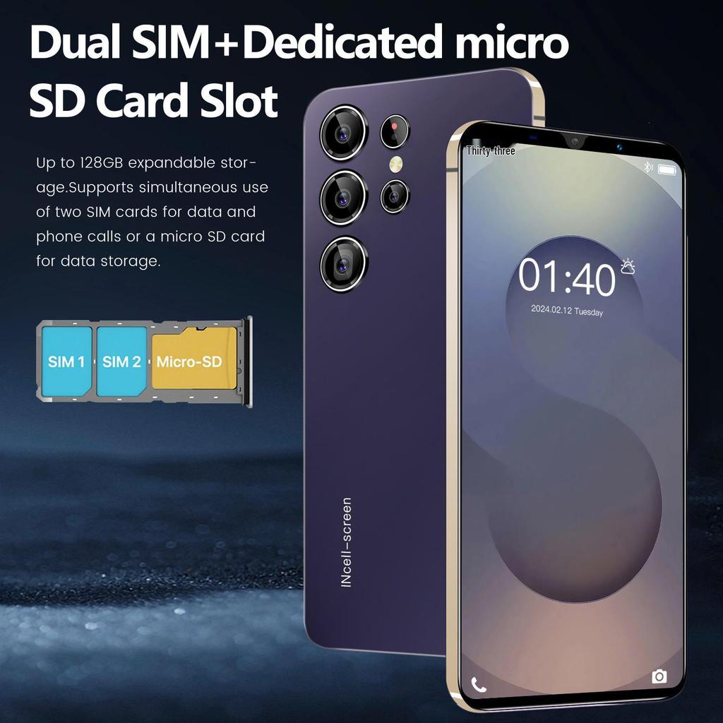 Cross-border S25Ultra 5.5-inch 16GB+1TB Waterdrop Screen Android Smartphone