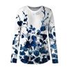 Womens Oversized Sweatshirt Graphic Sweater Long Sleeve Drop Shoulder Round Shirt Tops Vintage Clothes