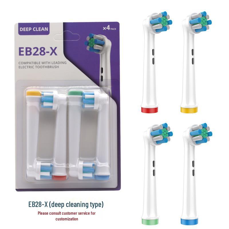 EB62-X Têtes de Rechange Compatibles Oral-B D12/D16, Paquet de 4