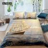 Sailboat Bedspread Cover Collection Plush Microfiber Fabric Nautical Decor Queen Dimension Retro Pirate Sailboat Comforter Cover Sunset Marine Pattern