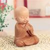 Resin Cute little monk statue Modern art sculpture Chinese Buddha statue Home living room, room decoration characteristic crafts