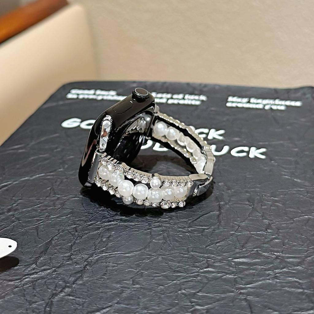 Bling metal Strap For Apple Watch band women 40mm 41mm 38mm 42mm 44mm 45mm 46mm starp