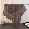 68Cm Small Square Feminine Scarf Hijab Female Cotton Feeling Headband Kerchief Vintage Neck Tie Shawl Wrap