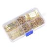 Packung mit 100 kleinen Aufhängevorrichtungen Einfach zu verwenden Goldene Bildbefestigungen