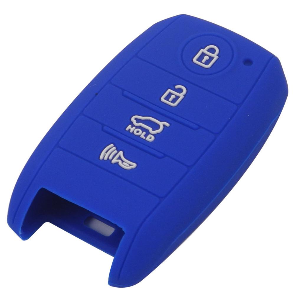 Jingyuqin Replace 4B Silicone Car Key Cover Case For KIA Cerato Forte Sorento Sedona 2014 2015 2016 Optima Sportage Smart Key