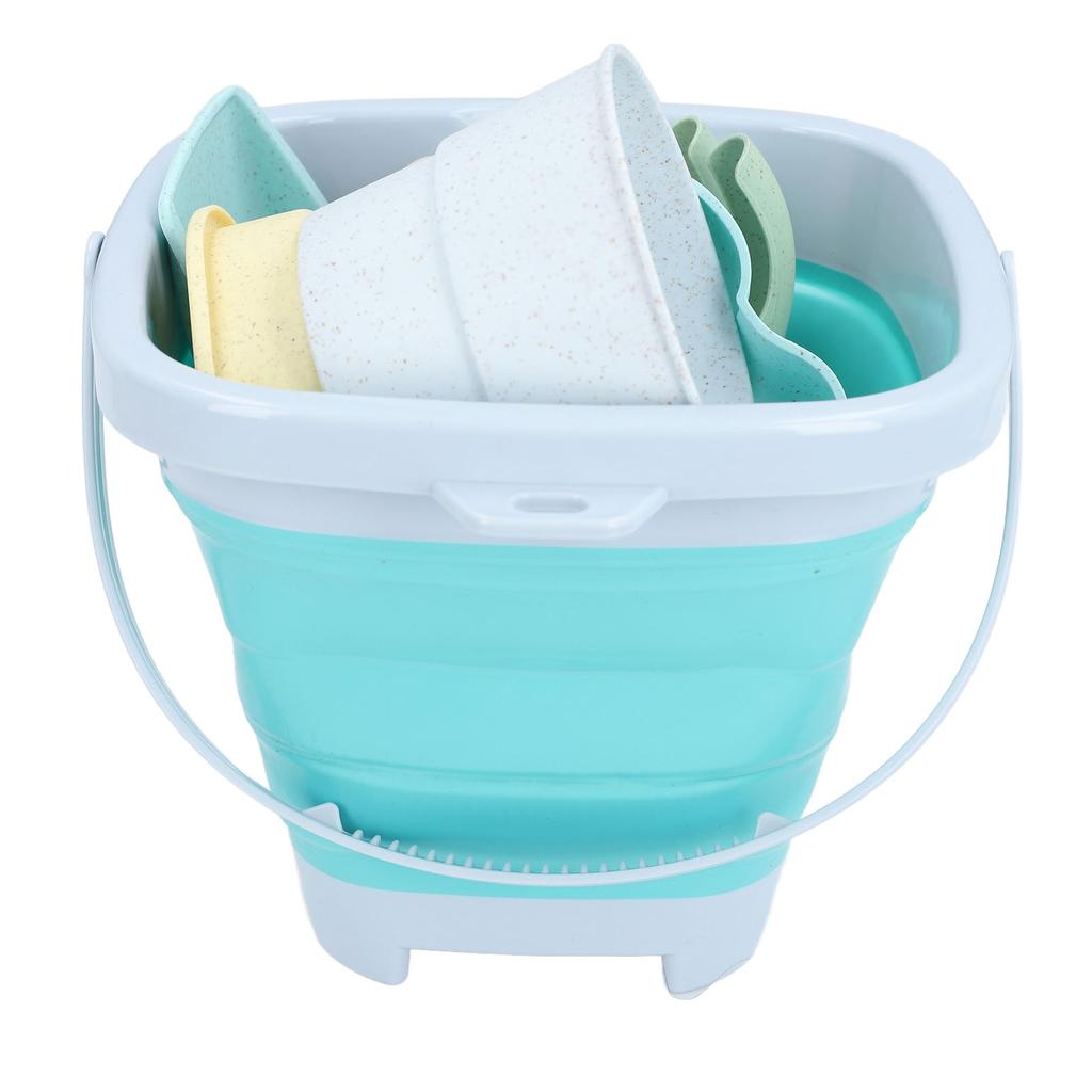 Beach Toys Set Collapsible Sand Bucket and Shovels Set Interactive Kids Sand Toys for Beach Party   Activities