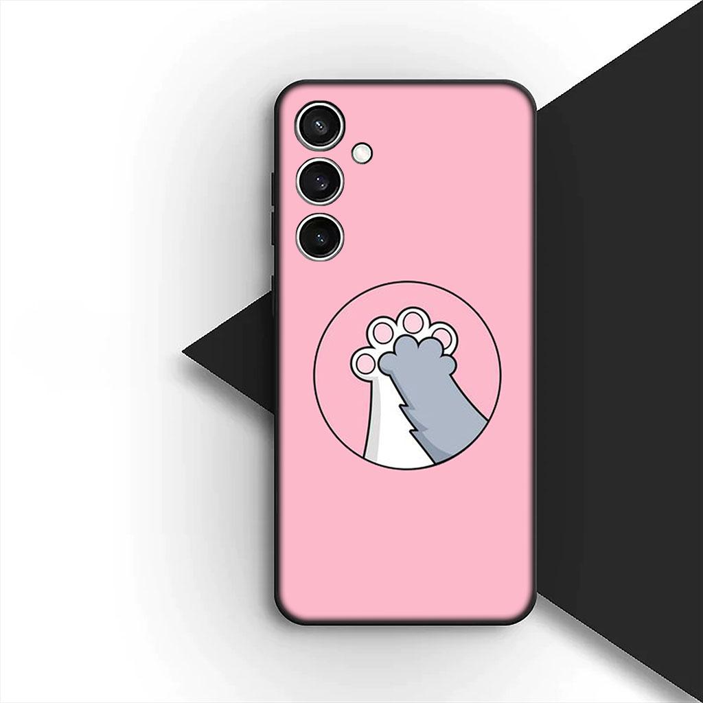Phone Cover for Apple iPhone 17 Air 12 13 Pro Max Mini ProMax 7 + 8 Plus 7+ 8+ Soft Silicone Case Eyes Cat Meow Kitten Paw