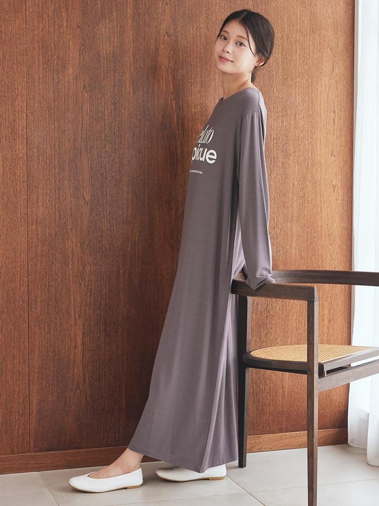 Rayon logo dress PWCO255322DGRYF