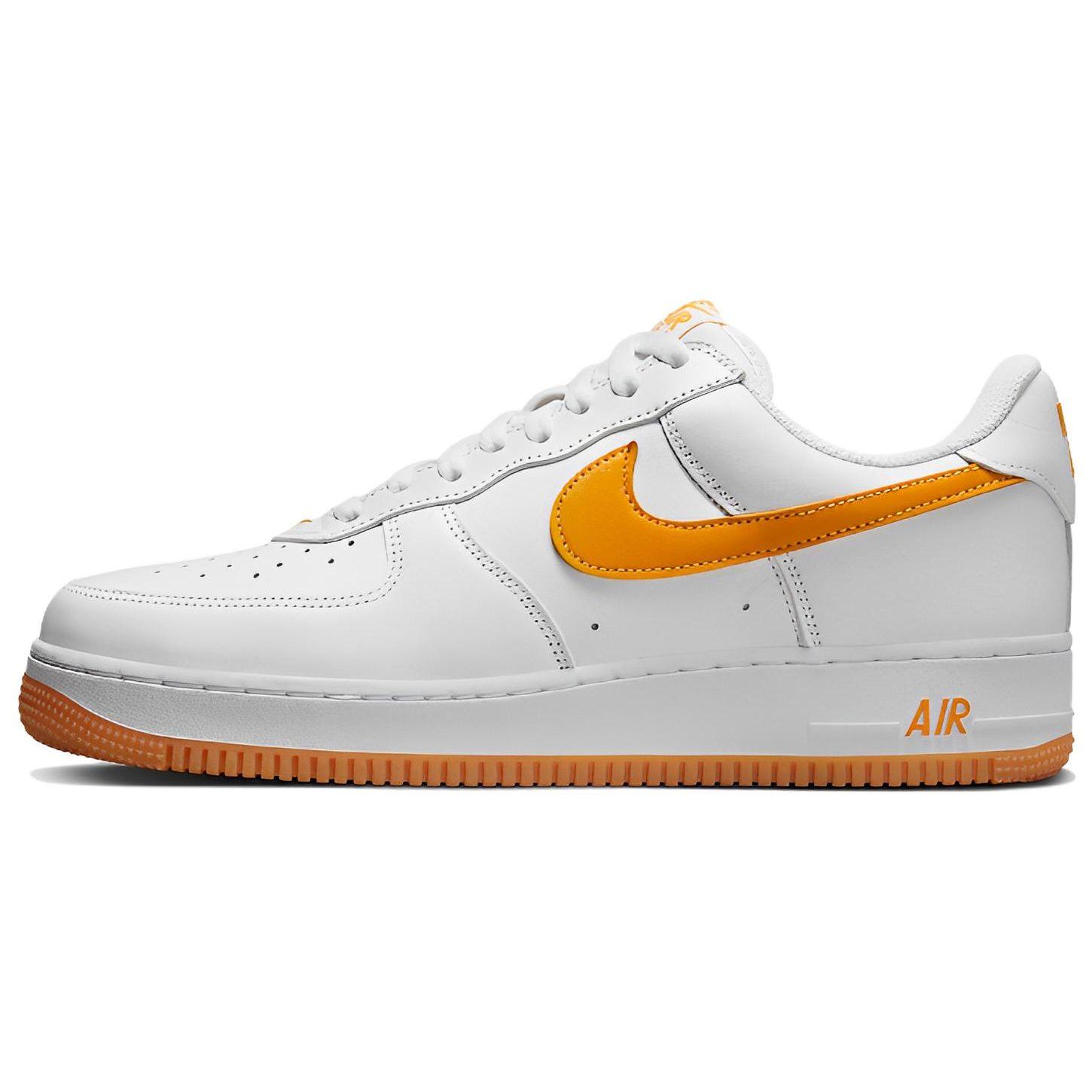 Nike Air Force 1 Low Retro QS White University Gold Gum Yellow FD7039-100 EU 37.5