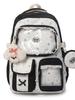 Spring New Student Backpack With Color Block Design And Nylon Material For School Use