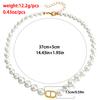 Light Luxury Design Sense High-End Imitation Pearl Necklace, Splicing Temperament Neck Choker Collarbone Chain Women