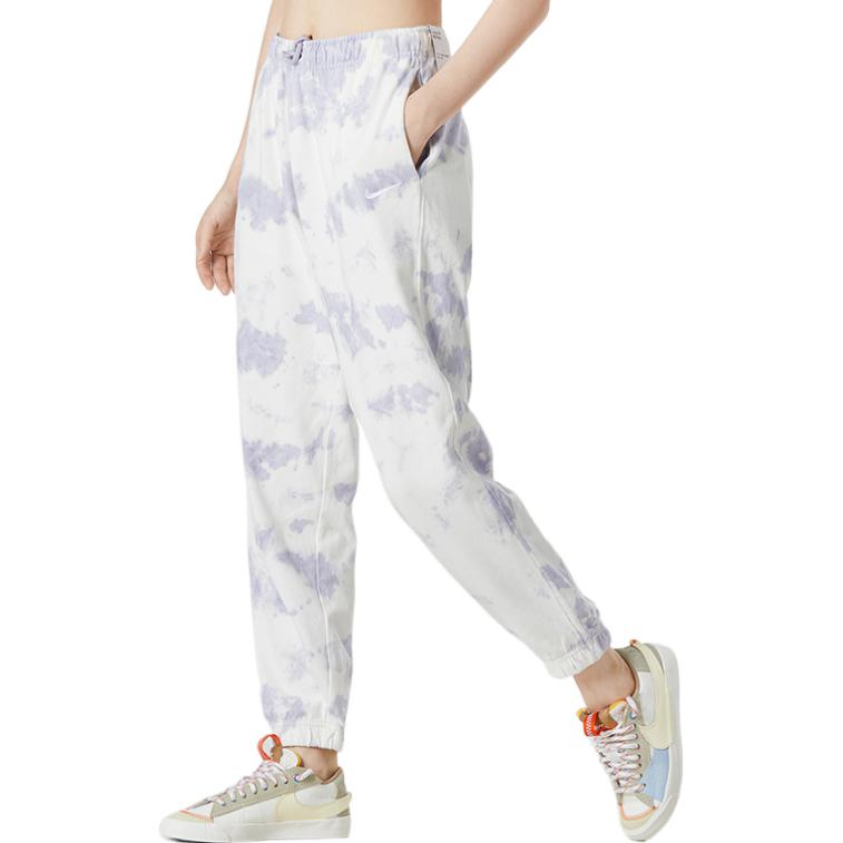 Nike Knitted Sweatpants Women's White Moderate Cuffed Pants DM6715-580