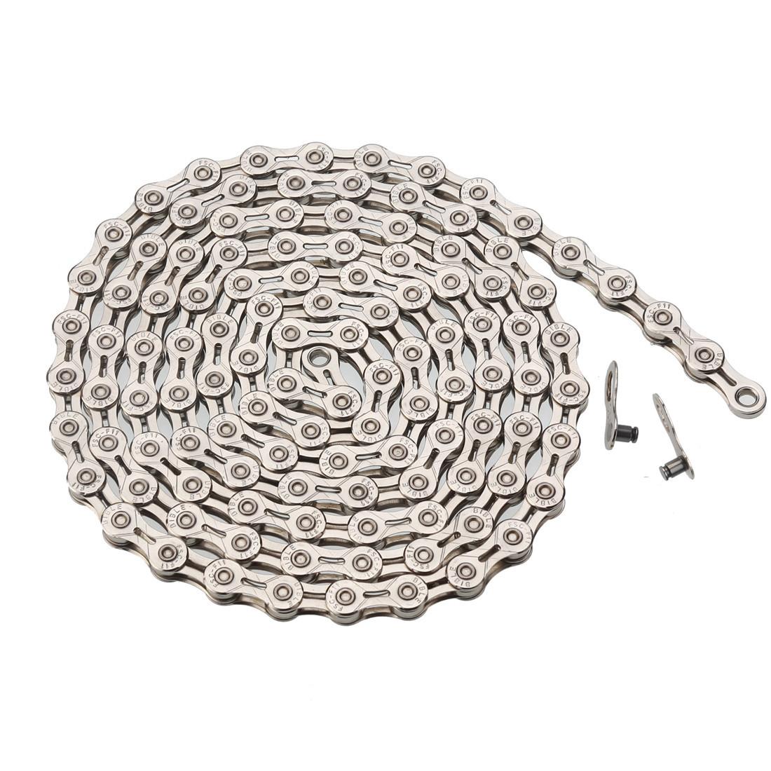

Mountain Bike 11 Speed Hollow Lightweight Chain Variable Bicycle 22 33 Road S срібний