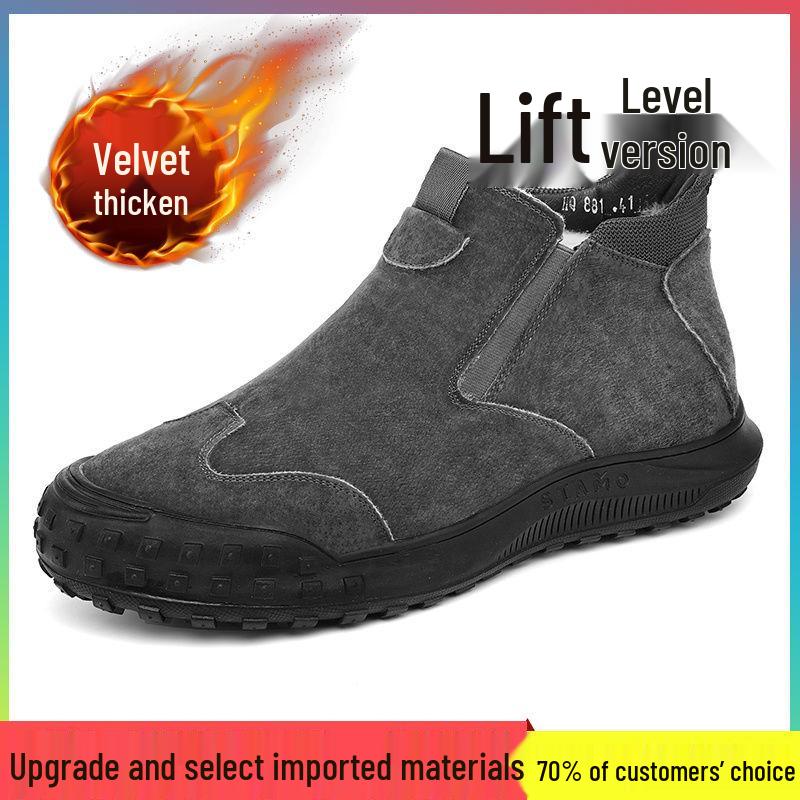 Northeast Men's Winter Snow Boots: Fur-Lined, Non-Slip, Fashionable Sports Shoes