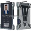 Metall-RFID-Kartenhalter - Anti-Skimming, Transparenter Business-Ausweis und Kreditkarten-Clip