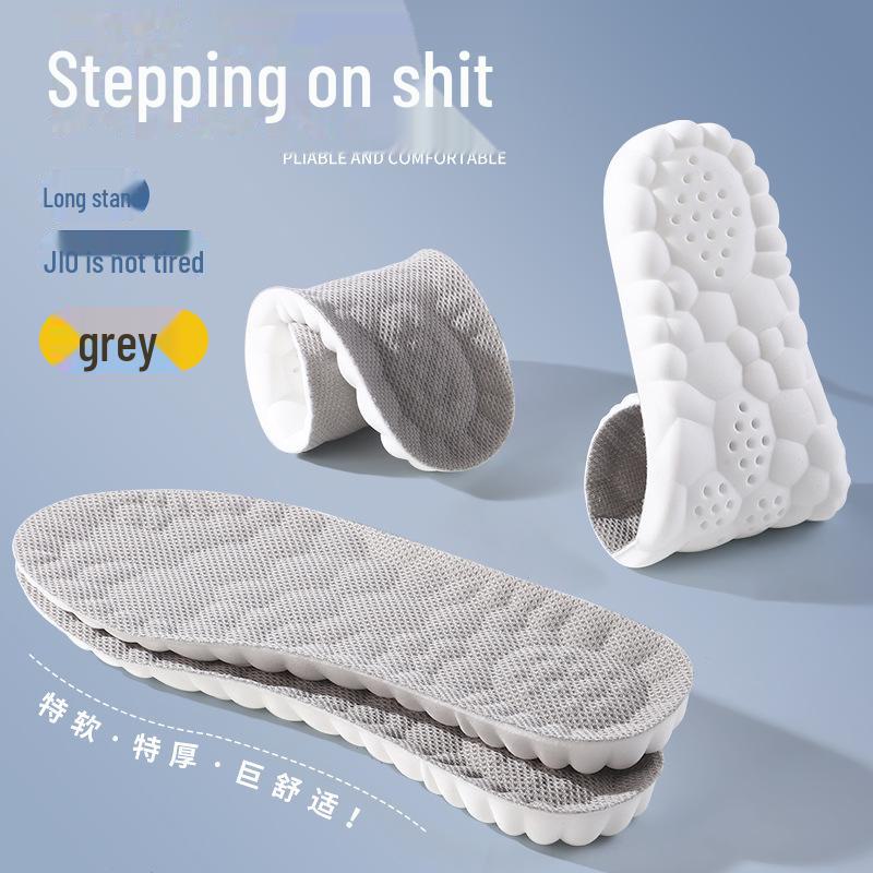 3D Cloud stélka: Antibakteriální, Prodyšné, Absorbující pot, Vysoce elastické boty tlumící nárazy pro badminton a běžné nošení.