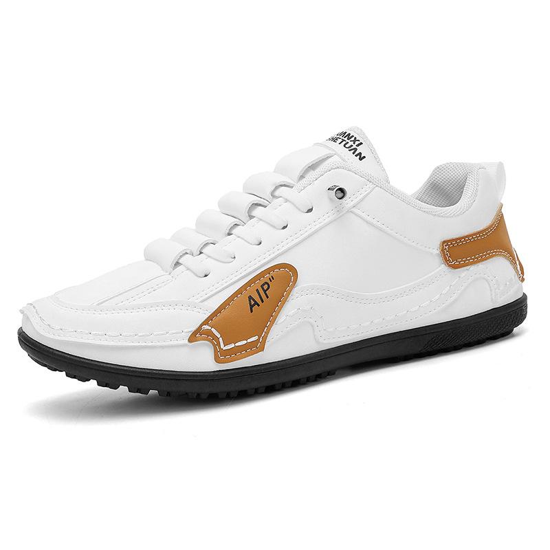 

Обувь мужская модная обувь осень-зима новая молодежная обувь цвета в тон с низким верхом спортивная обувь кожаная поверхность стопы повседневная мужская обувь 39