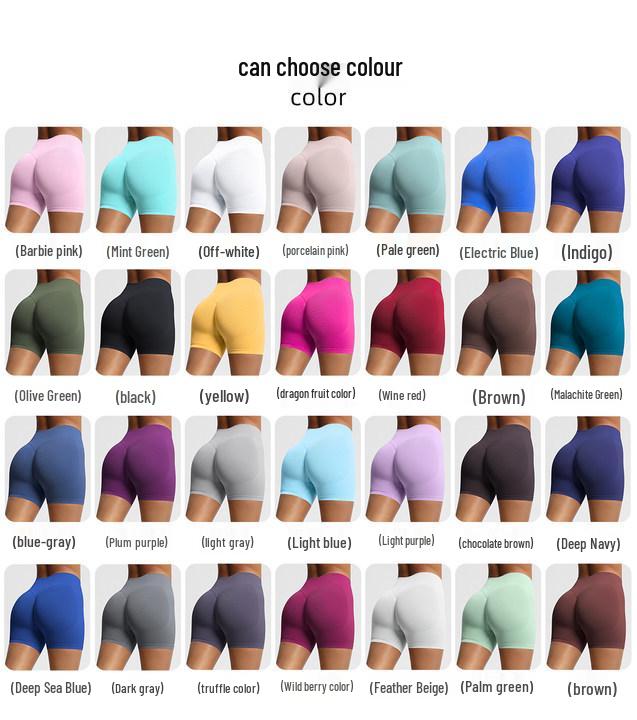 Seamless High-Waisted Butt-Lifting Fitness Shorts for Women - Quick-Drying Yoga and Sports Wear