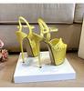 NEWWomen Gladiator Party Sandals Summer19cm 22cm Thin High Heels Platforms Shoes Peep Toe Buckle Big Size Pumps35-50