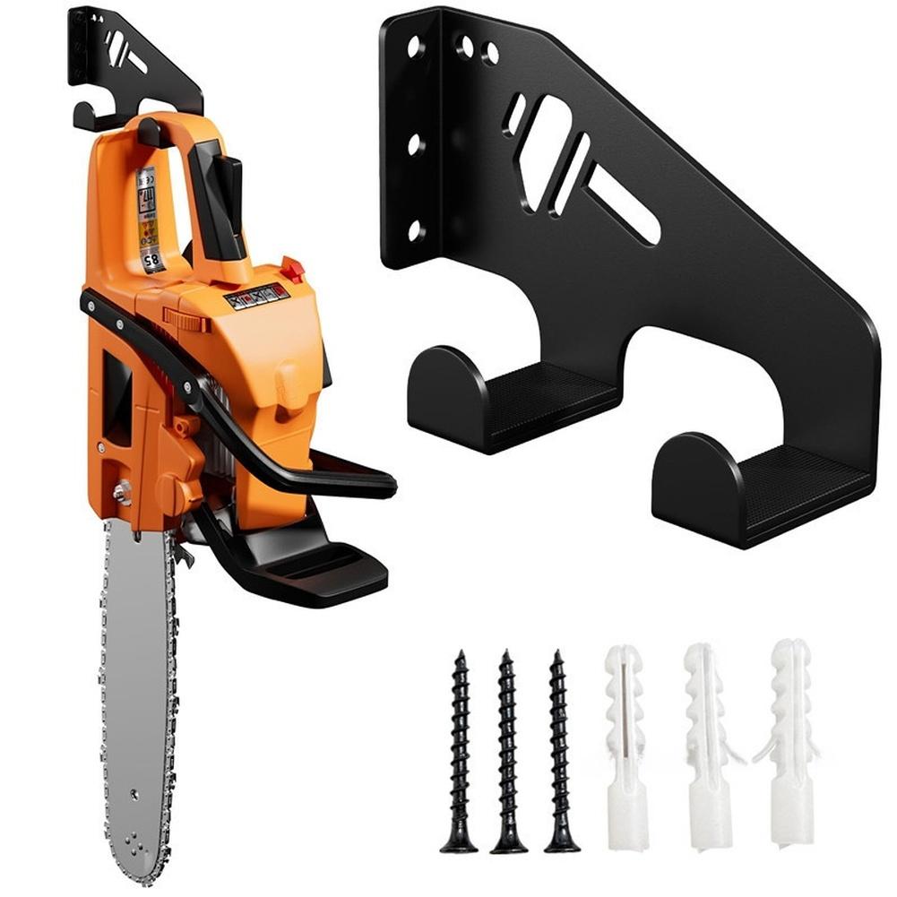 Heavy Duty Wall Mount Chainsaw Holder Rack For Garage Or Shed Tool Storage Organization Home Tools Shelf