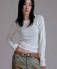 Like The Most Basic Round Ribbed T-Shirt_White