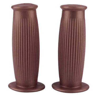KIMISS 1 Pair 1in/25mm Universal Handlebar Grips, Left & Right Comfortable Motorcycle Vintage Style