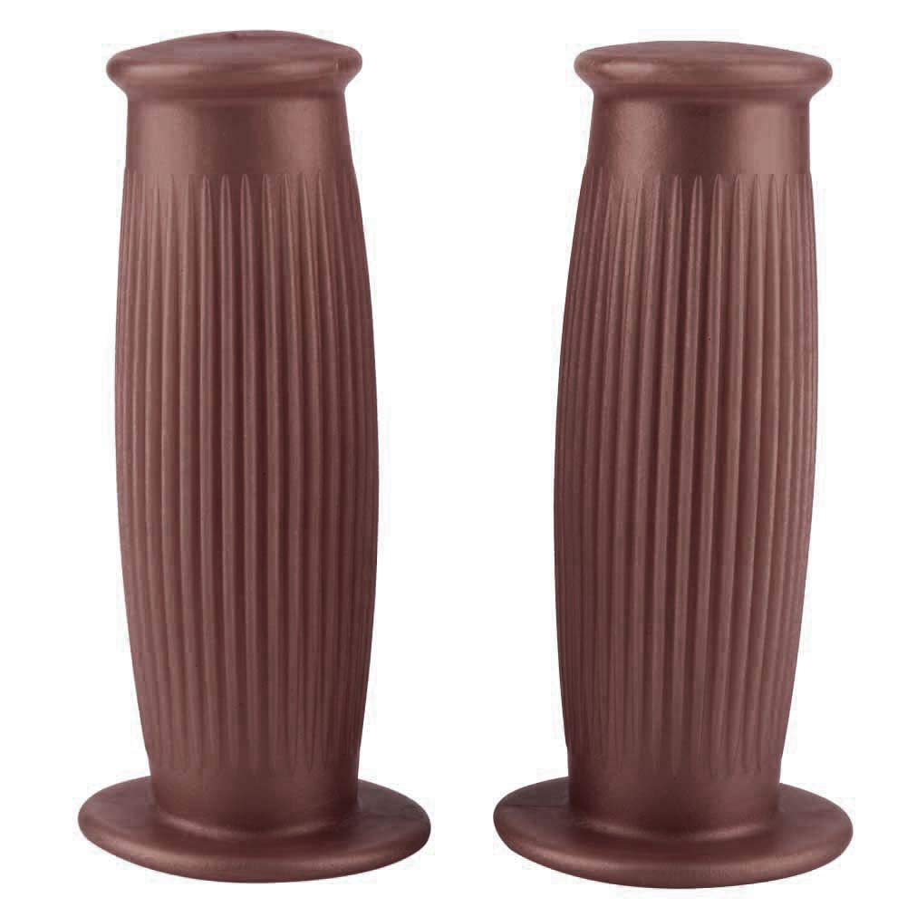 KIMISS 1 Pair 1in/25mm Universal Handlebar Grips, Left & Right Comfortable Motorcycle Vintage Style