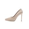 1088-D1 Women's Patent Leather Stiletto Heels with Pointed Toe, Elegant French Design, Inner Waterproof Platform, 2025 Collection.