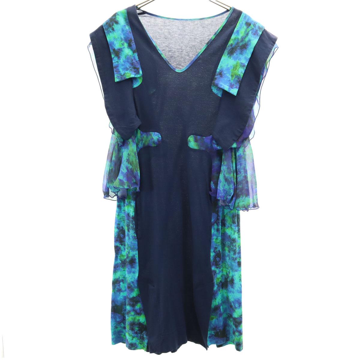 

FACETASM made in Japan Tie-dye Pattern No sleeve V neck Knee-length dress Women Used