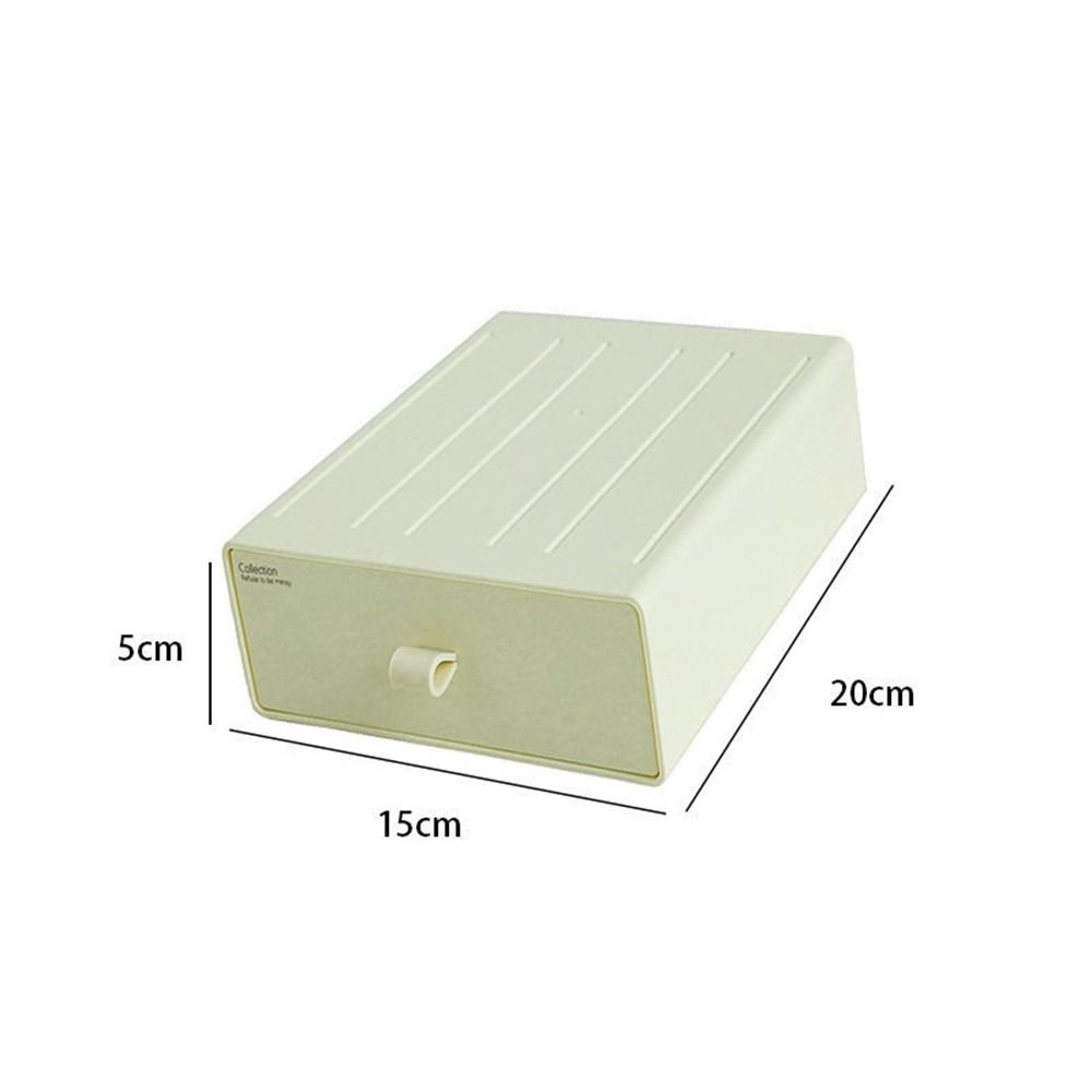 Stackable Cosmetic Storage Box Plastic Makeup Storage Container Stationery Storage Box  Office