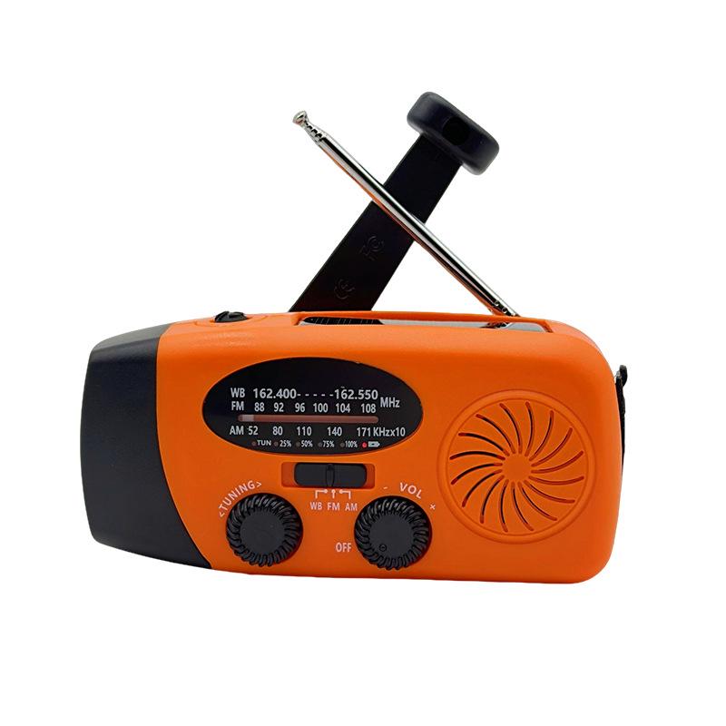 2025 Multifunctional Solar Hand-Crank Emergency Radio with LED and Power Bank